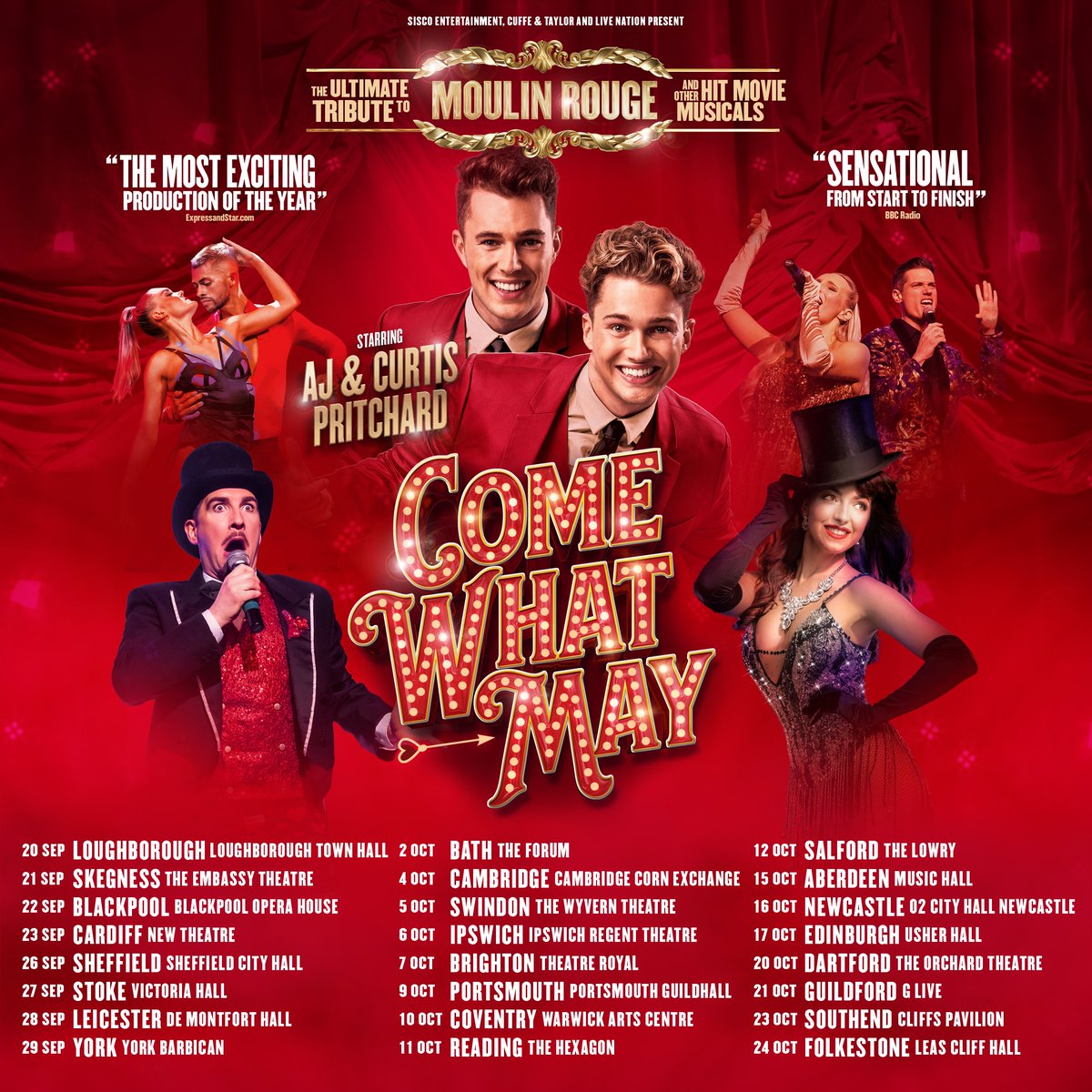 🎩 CAST ANNOUNCEMENT: EastEnders star Jazzy Phoenix is set to dazzle audiences across the UK as she joins Come What May, starring AJ &amp; Curtis Pritchard!
