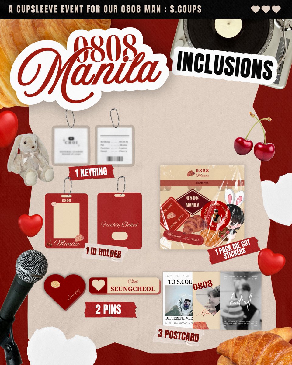 nanascarts's tweet image. ✮⋆˙ 0808 MANILA ˙⋆✮

A Cup Sleeve and Art Fest Event for S.Coups 🍒

📅: August 25 - 1:30PM to 4:30PM
📍: Mabuhay Tea House - 640 P. Ocampo Street, Malate, Manila
🍒: Registration and Kits (₱100 &amp;amp; ₱200)
🔗: form.jotform.com/242263133024039

#0808MANILA