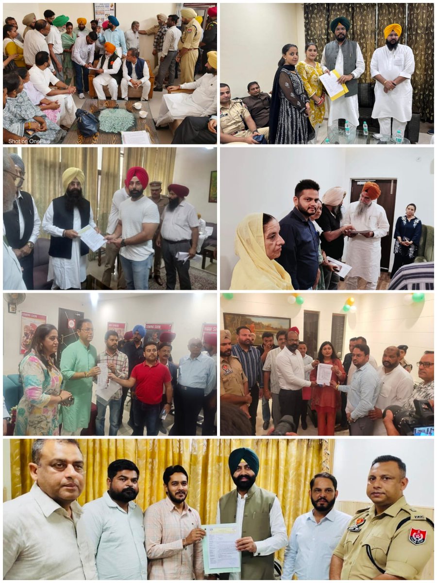 ਕਮਿਊਨਟੀ ਹੈਲਥ ਅਫਸਰਾਂ ਵਲੋਂ ਵੱਖ ਵੱਖ ਜਿਲਿਆਂ ਵਿਚ ਕੈਬਿਨੇਟ ਮੰਤਰੀਆਂ ਨੂੰ ਆਪਣੀਆਂ ਮੰਗਾਂ ਸੰਬੰਧੀ ਮੰਗ-ਪੱਤਰ ਸੌਂਪੇ ਗਏ। ਸੀਐਮ ਭਗਵੰਤ ਮਾਨ ਜੀ ਵਲੋਂ ਦਿੱਤੀ ਪੈਨਲ ਮੀਟਿੰਗ ਪੋਸਟਪੋਨ ਹੋਣ ਦਾ ਰੋਸ ਜ਼ਾਹਿਰ ਕੀਤਾ ਅਤੇ ਸੀਐਮ ਸਾਬ ਨਾਲ ਜਲਦੀ ਮੀਟਿੰਗ ਕਰਵਾਉਣ ਦੀ ਅਪੀਲ ਕੀਤੀ।
<a href="/BhagwantMann/">Bhagwant Mann</a> <a href="/AAPbalbir/">Dr Balbir Singh</a> <a href="/Opnandiwal/">O.p. Nandiwal 🇮🇳</a> <a href="/targotra_sunil/">Sunil Targotra</a>