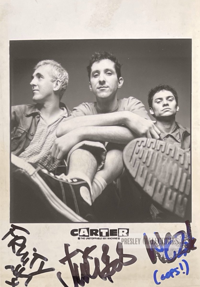PresleyCollect's tweet image. presleycollectibles.com/carter-usm-aut… #carterusm #britishpunk #promophoto #signedphoto