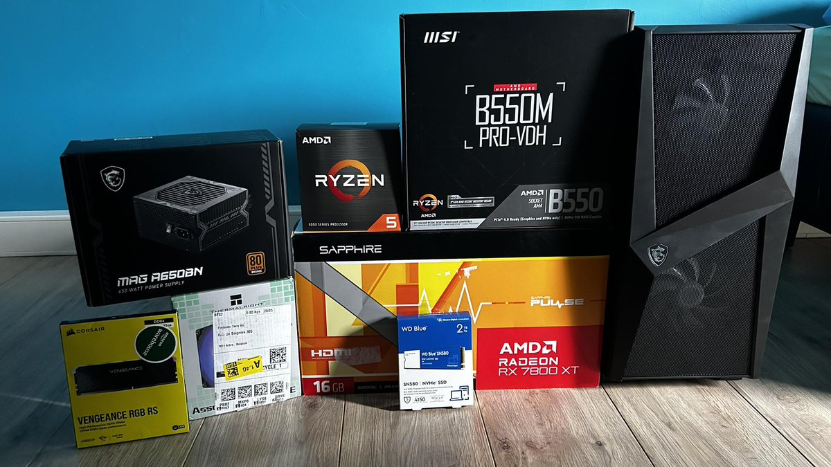 ryd2_r's tweet image. 🚨 Assemblage PC 🚨

Un petit Mag forge 100R accompagné d&apos;un 5 5600 + RX 7800xt 

Config : custompcbelgium.com/builds/16

#pc #hardware #configpc #gamingpc