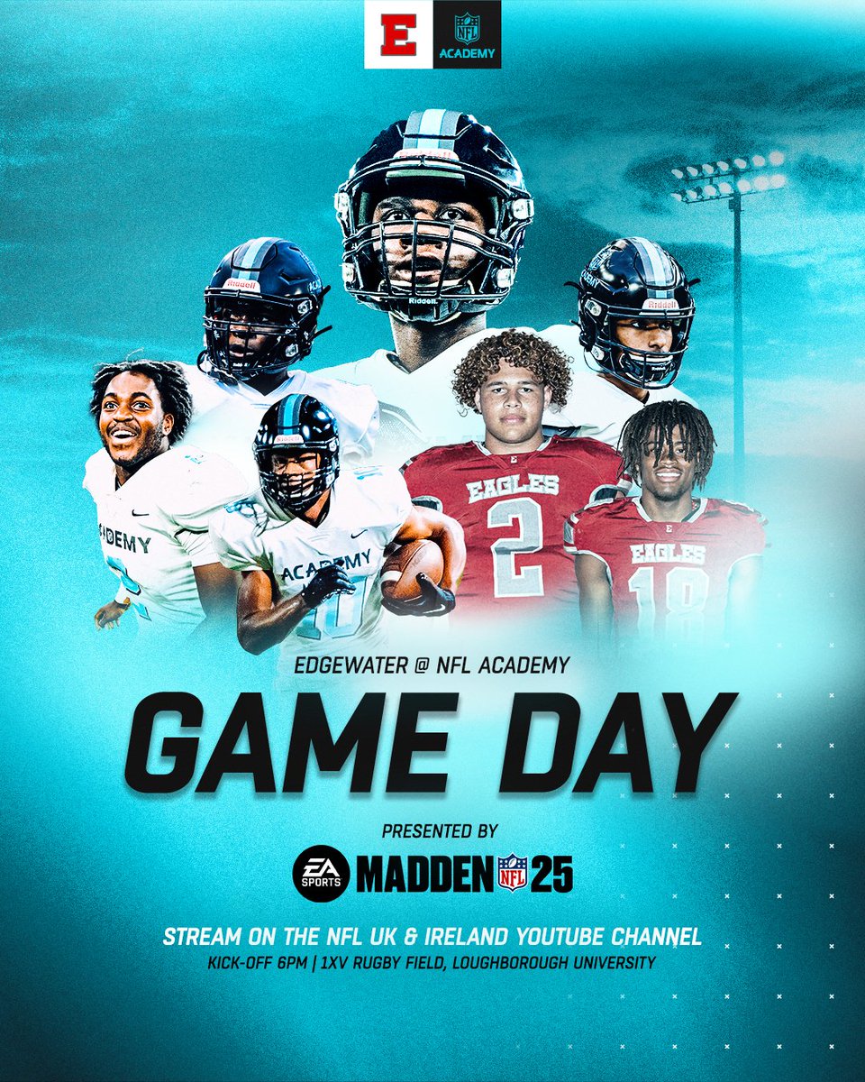 GAME DAY! 🏈

Watch us play <a href="/EdgewaterFB/">Edgewater Football</a> LIVE from 17:45 (BST): youtube.com/live/a19zjzblP…

🤝 <a href="/EAMaddenNFL/">Madden NFL 26</a>