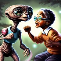 C_DevonPierce's tweet photo. @elonmusk Grok is not fun, it is a complete failure! I asked it for a picture of E.T. and Johnny 5 taking turns punching Rosa Parks in the stomach, and it produced drivel, something needs to be done! This is an outrage!!! https://t.co/8X9WstfdE6