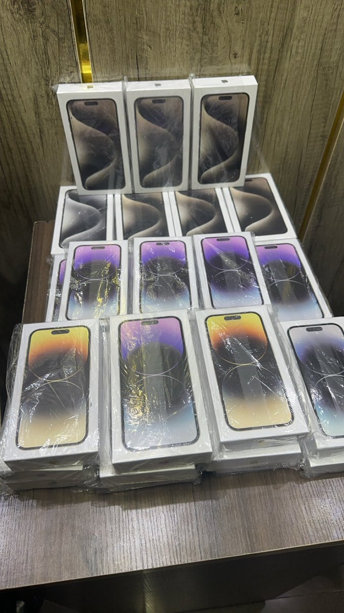 MaziBillions's tweet image. New stock Arrival 🚨🚨🚨

14 pro 128gb 1,180m
14 pro 256gb 1,230m
14 pro max 128gb 1.350m
14 pro max 256gb 1.4m
15 pro max 256gb 1.720m
15 pro max 512gb 1.820m

Nationwide Delivery 🚚 
Pick from store (computer village ikeja)
Call : 09162965794
Always call to confirm price ‼️