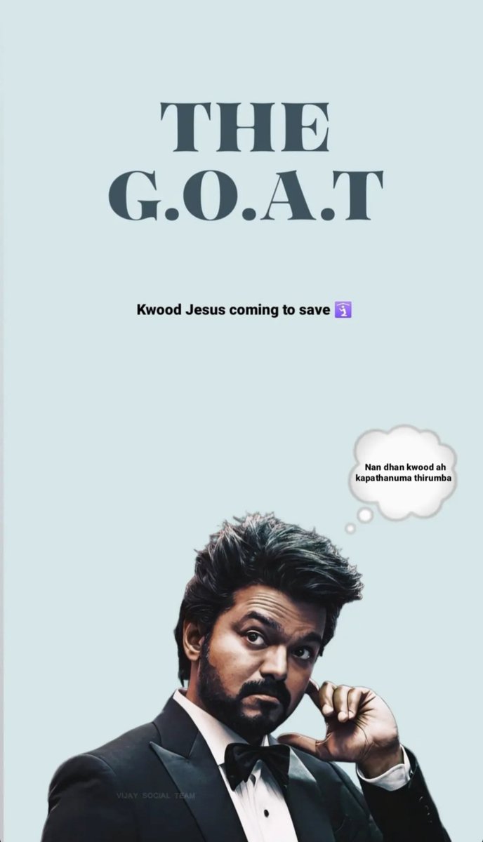 NanumEditorThan's tweet photo. 🛐

#GOAT #GOATTrailer #GreatestOfAllTime #ThalapathyVijay https://t.co/ToELHyxf69