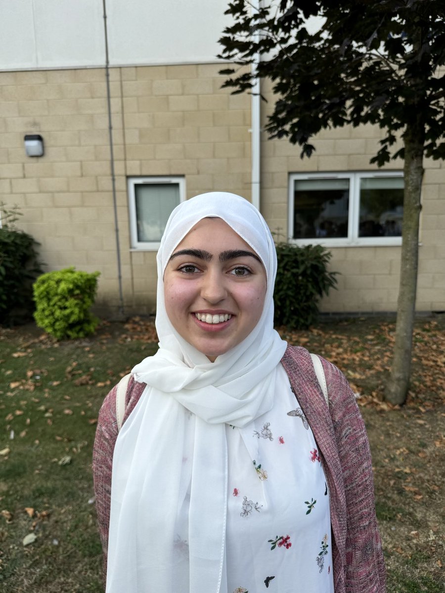 Congratulations to Zahra who achieved AAA and who will study medicine at the University of Aberdeen. Very well done.