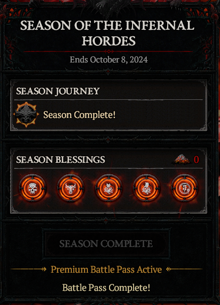 hikons's tweet photo. Finished season 5 and crafted Shako for sorc! π Now I can go hard on remix for the last few days. #DiabloIV #Warcraft #MoPRemix https://t.co/DSajmWHxMm