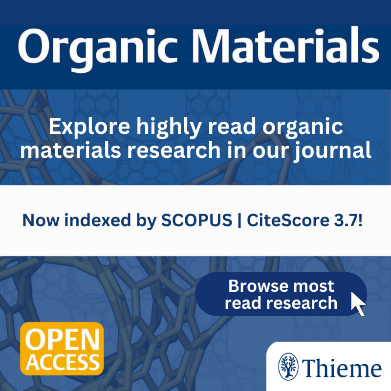 thiemechemistry's tweet photo. “2D Conductive Metal–Organic Frameworks for Electrochemical Energy Application” by Ruofan Li et al. Authors highlight advancements of 2D c-MOFs in electrochemical energy storage. Read the open access article in Organic Materials📚
