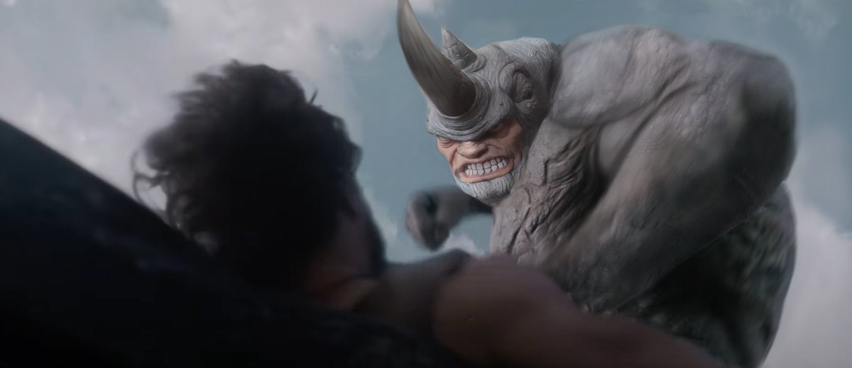 What's wrong with just a guy in a Rhino suit? 🦏