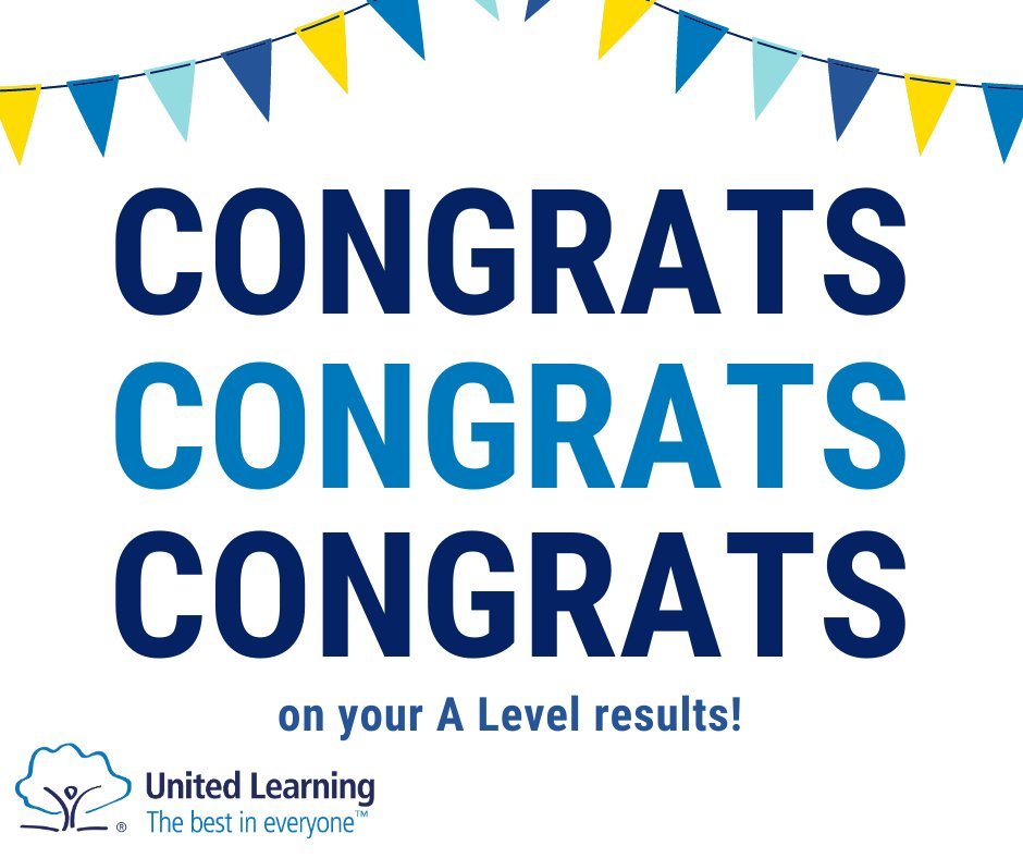 Congratulations to all our students receiving their A-Level results today! 👏

Whether you’re heading to university, starting an apprenticeship, entering the workforce, or taking a gap year, we’re incredibly proud of you and your achievements.