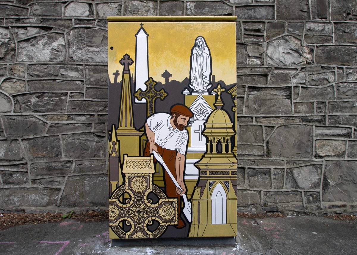 Exquisite new artwork ‘The Grave Digger’ by sisters Anna Mahon &amp; Isobel Mahon. Artwork located at Glasnevin Cemetery, Finglas Road, Glasnevin, Dublin 11 <a href="/DubCityCouncil/">Dublin City Council</a> <a href="/DCCcabraglasnev/">Dublin City Council – Cabra/Glasnevin</a>