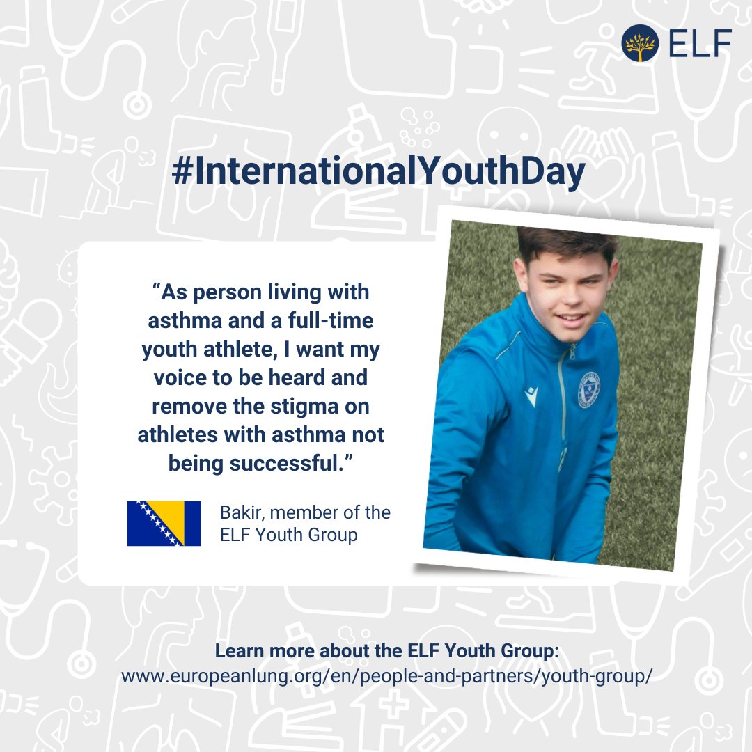 EuropeanLung's tweet photo. Having recently joined our Youth Group, Bakir wants to end the perception that people with asthma should not take part in sports. 

As an athlete, he is keen to inspire other young people living with lung conditions .

Learn more and join #TeamELF here: https://t.co/GgBD4Jx24S https://t.co/JHawBovDdw