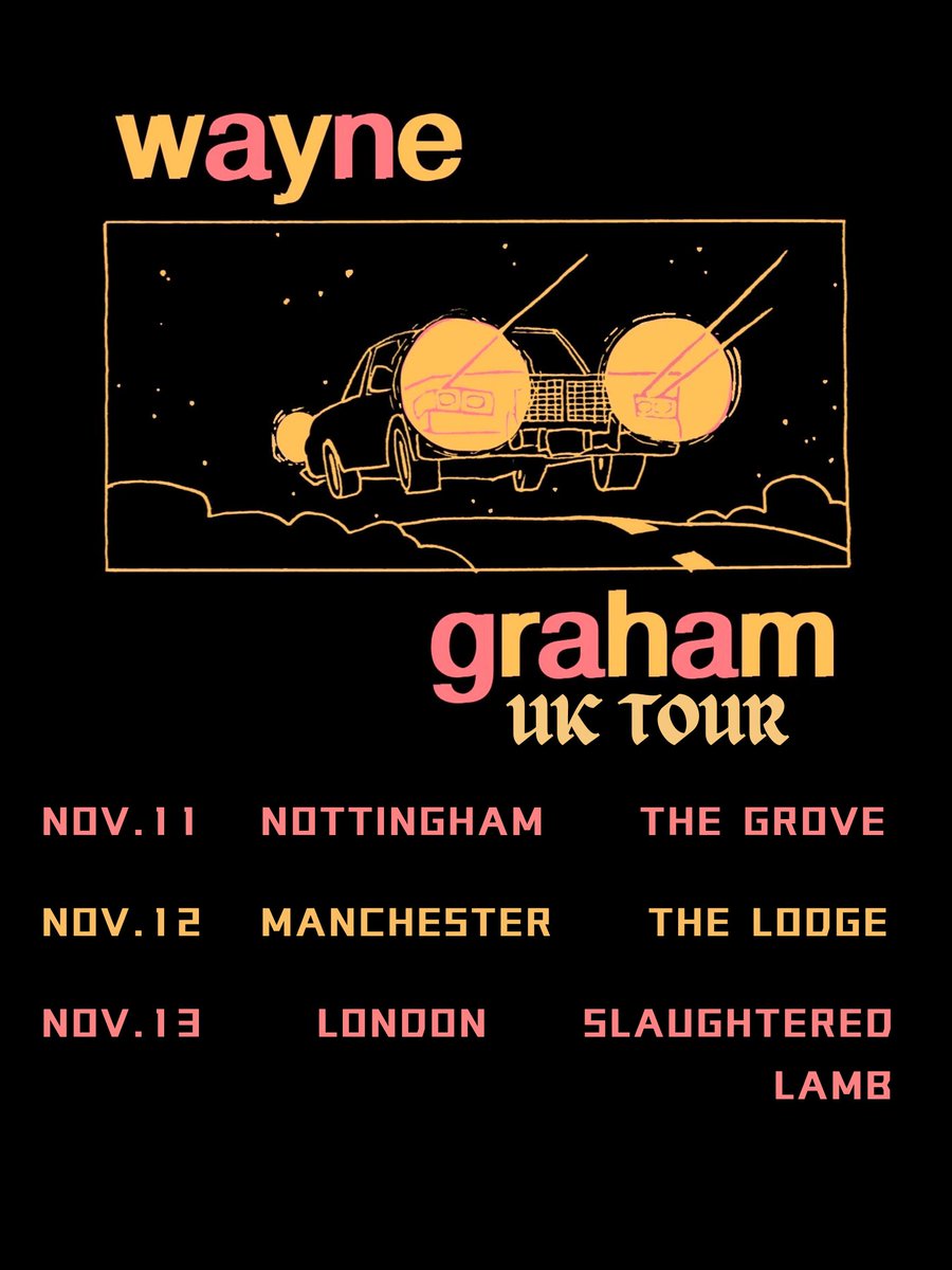 LiveNationUK's tweet photo. NEW: Ahead of the release of their upcoming album 'Bastion', rock group #WayneGraham have announced shows at @lodgebarmcr & London's @slaughteredlam in November ๐ต
Book tickets tomorrow at 10am ๐ https://t.co/CdzWpDDUDa https://t.co/VXmiEHfMyT