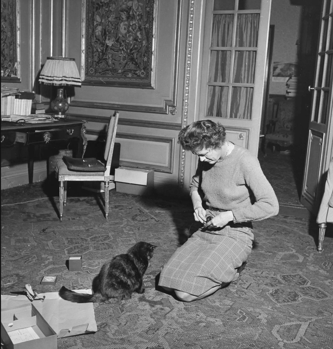 "She was my first cat ever and I thought she was marvelous."

🎂 Happy Birthday to cat-lover Julia Child - born on this day in 1912.