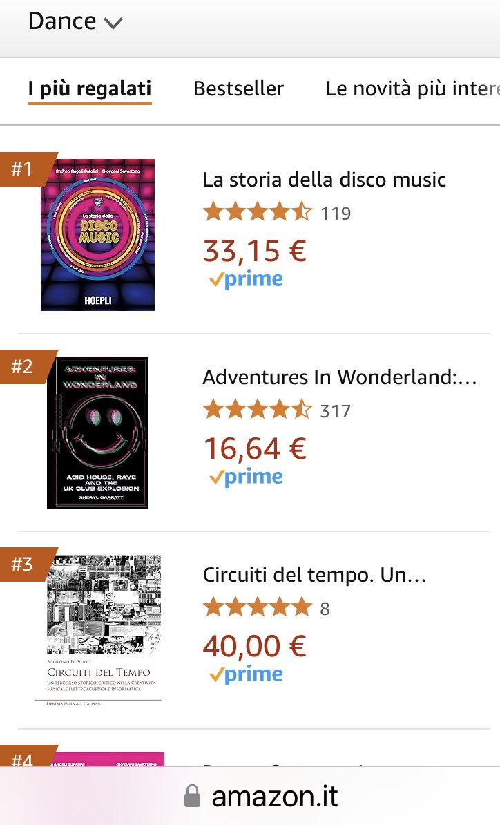 A #Ferragosto il #Libro Più Venduto e Più Regalato su #Amazon #Musica #Dance è il nostro #LaStoriaDellaDiscoMusic <a href="/GiovSavastano/">Giovanni Savastano</a> #Hoepli Grazie a tutti 👍🎶🤩 🌞