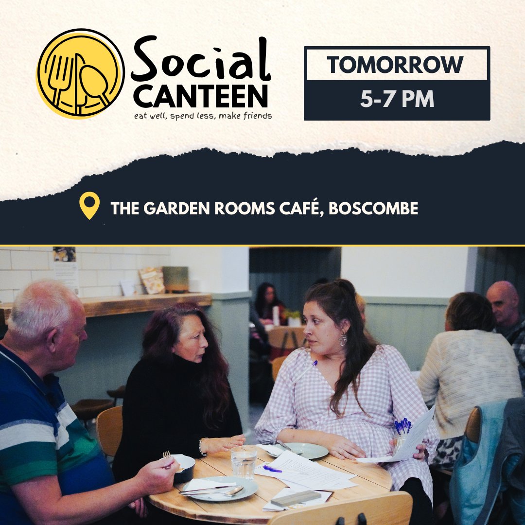 BmthFoodbank's tweet image. Tomorrow is Social Canteen day! Join us at The Garden Rooms Café from 5-7 PM for a meal that brings us closer.

🍽️ Pay what you can!
📍118 Haviland Rd, BH7 6HW
🎫 tickets: bit.ly/46rmwc1

#SocialCanteen #CommunityDining #CommunitySupport