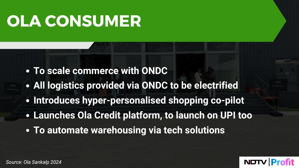 NDTVProfitAlpha's tweet photo. #OlaConsumer (formerly #OlaCabs) to scale commerce with ONDC. 

Watch live: https://t.co/MpkxxgDobc https://t.co/3T96UXcJHQ