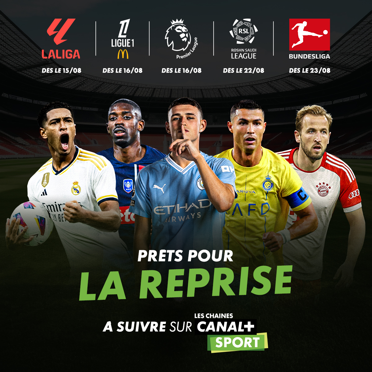 cplussportafr's tweet photo. #NouvelleÈreFoot : Vivez pleinement la reprise avec le meilleur du foot sur nos antennes dès aujourd'hui 😍 https://t.co/AJYkeVEAkn