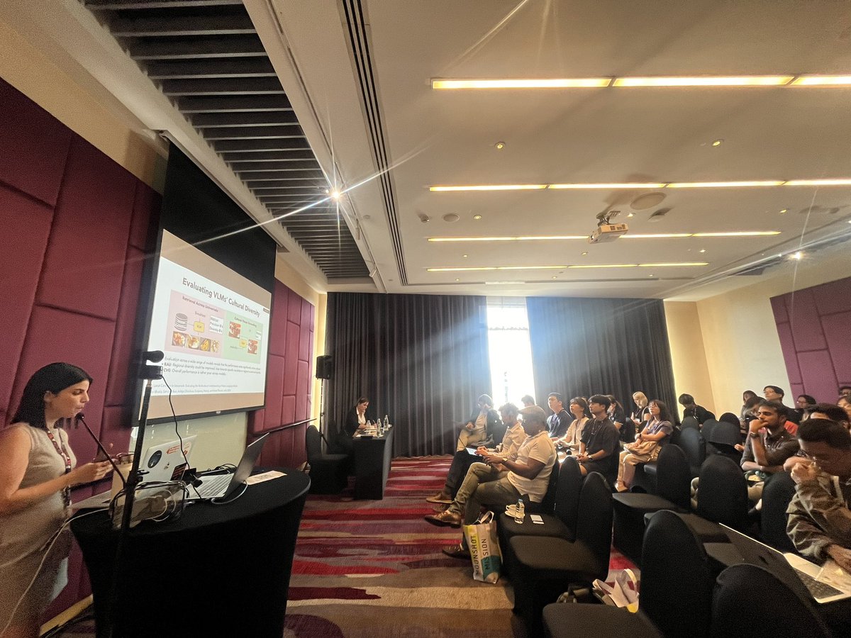 Nikita Soni (@nikita_soni_) on Twitter photo #NLProc ongoing exciting keynote by <a href="/VeredShwartz/">Vered Shwartz</a> <a href="/HuCLLM/">Workshop on Human-Centered Large Language Modeling</a> <a href="/aclmeeting/">ACL 2025</a> ! Next up an excellent panel discussion, hop in! #ACL2024NLP #NLProc ongoing exciting keynote by <a href="/VeredShwartz/">Vered Shwartz</a> <a href="/HuCLLM/">Workshop on Human-Centered Large Language Modeling</a> <a href="/aclmeeting/">ACL 2025</a> ! Next up an excellent panel discussion, hop in! #ACL2024NLP