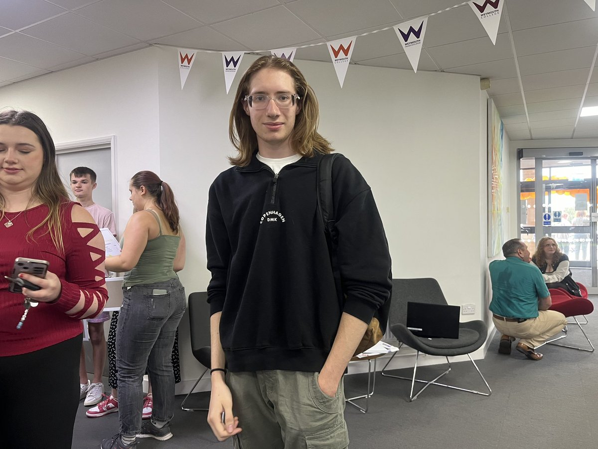 Matty James had received an unconditional offer from Winchester University to study Law. He is ‘relieved’ at achieving C B A* - well done Matty <a href="/Dorsetecho/">Dorset Echo</a>