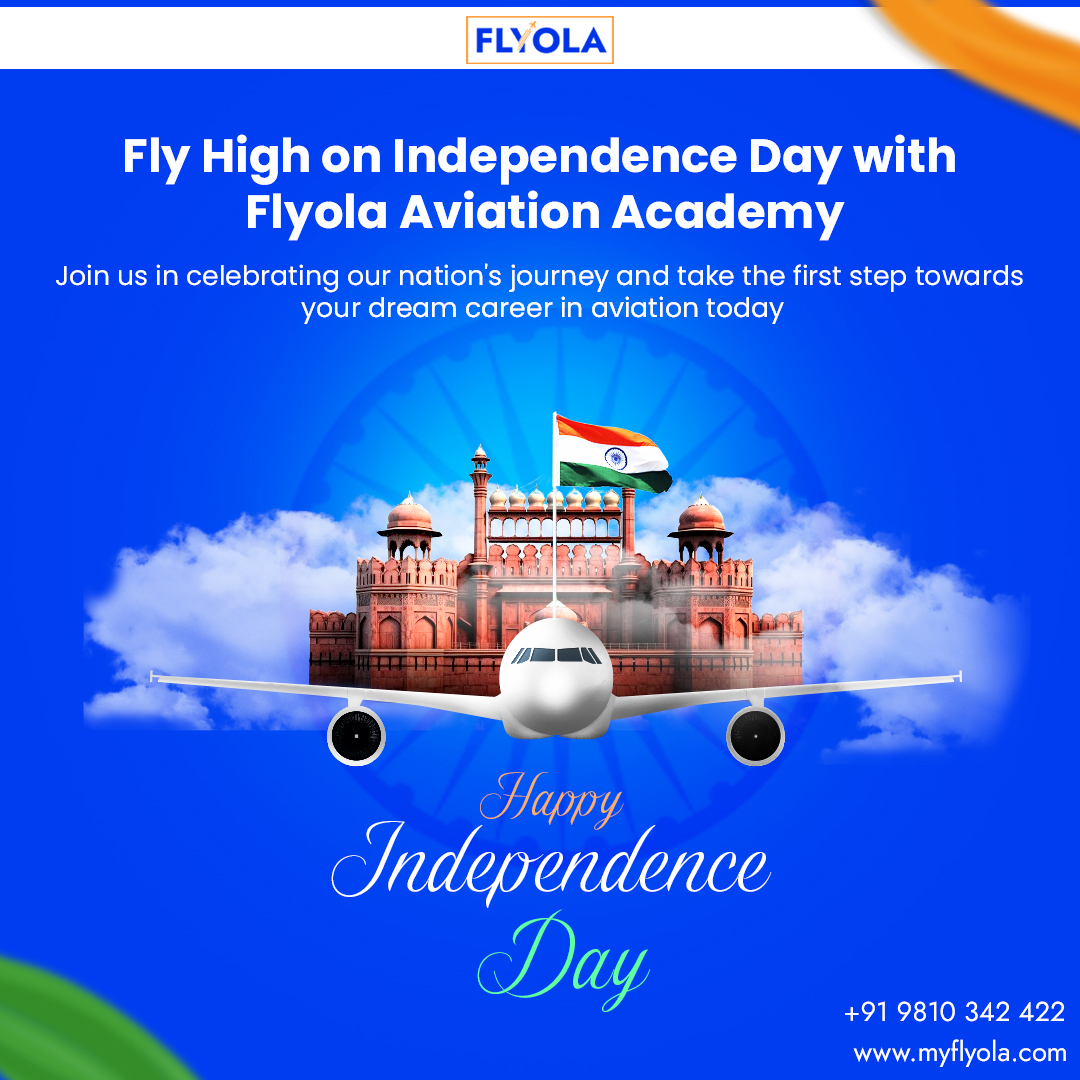 FlyolaAviation's tweet photo. Fly high on Independence Day with Flyola Aviation Academy! Join us in celebrating our nation's journey and take the first step towards your dream career in aviation today. ✈️🇮🇳

#IndependenceDay #FlyolaAviation #FlyolaAviationAcademy #DGCAApproved #PilotTraining https://t.co/4xylMWIVQF