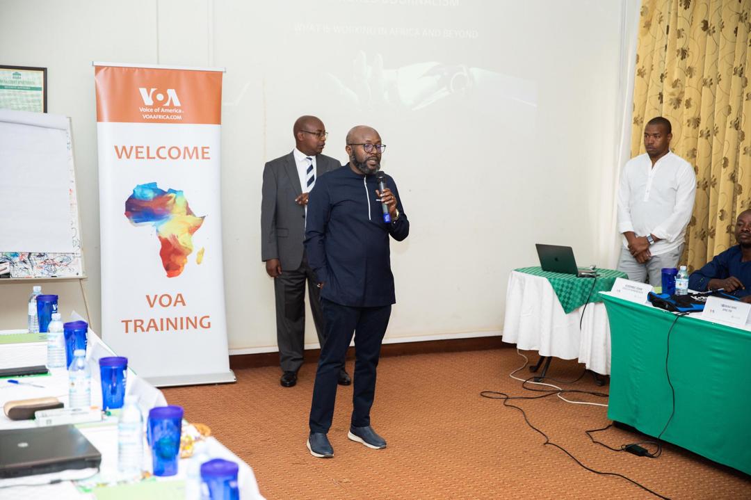 nyamadon's tweet photo. With support of @VOAAfrica , a group of journalists, including those from @VisionGroup, are having an interface on how to take advantage of opportunities presented by ever-changing technology, especially Artificial Intelligence, to improve their craft. Thanks VOA and comrade @byengomap for putting this together. @newvisionwire @MauriceMugisha