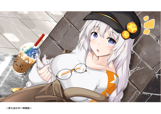 skebでリクをいただいたあかりちゃん ・一緒のおでかけが楽しみすぎて待ち合わせ一時間前に来た二人 ・楽しみすぎたのがバレてお互いに気まずい二人