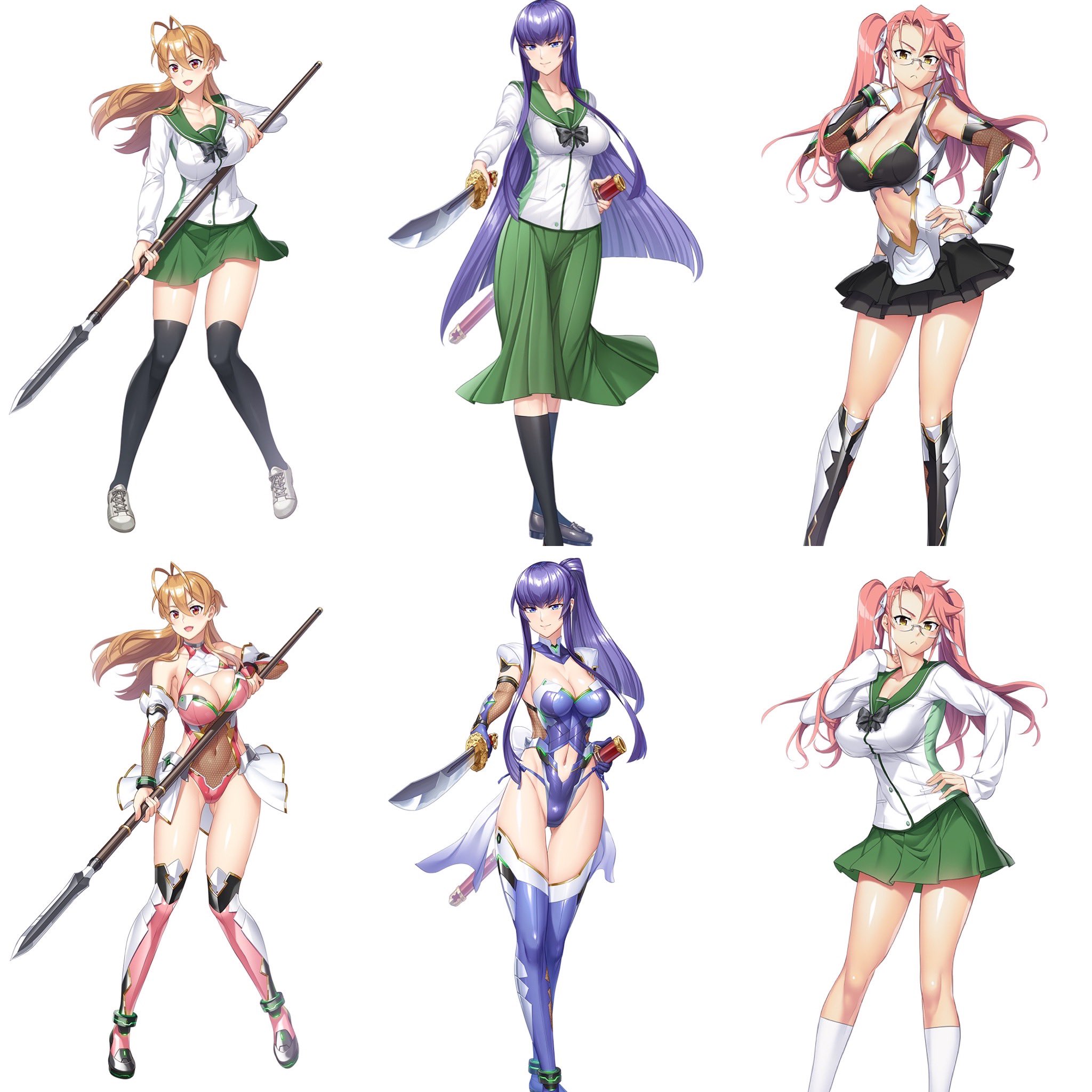 「6種セット」学園黙示録　HODT レンチキュラーカード　対魔忍RPGX 対魔忍RPG」で「学園黙示録 HIGHSCHOOL OF THE DEAD」とのコラボ