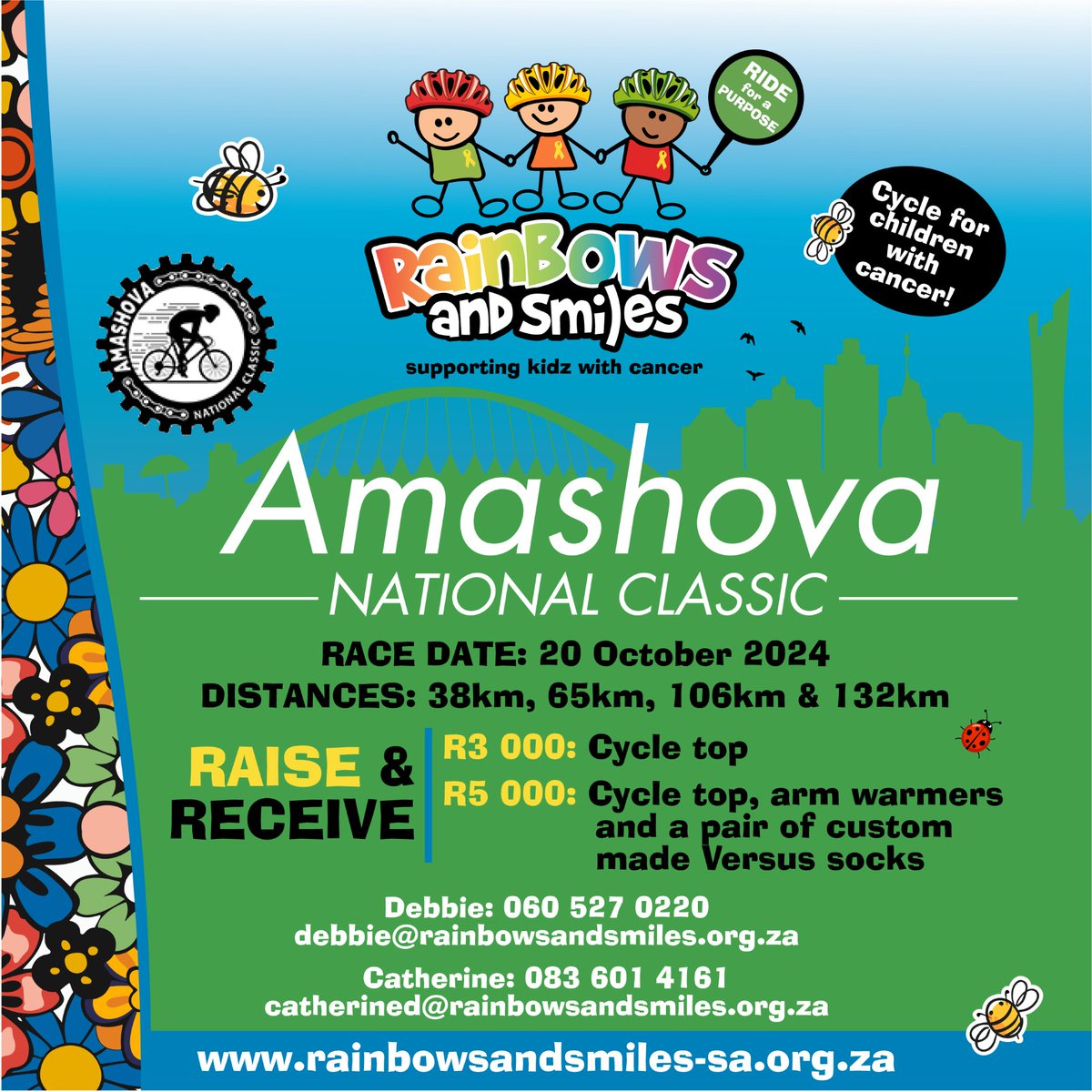 DebbieRiggien's tweet photo. https://t.co/ST3N7aOWIa

Now that you've entered the @Amashova  make it count a lot more by joining our @RbowsSmilesNPO  Funracer Team and help us help kidz with cancer 🎗️
#Childhoodcancer #RainbowsAndSmiles #Amashova #Amashova2024 https://t.co/opvsL0Ki1l