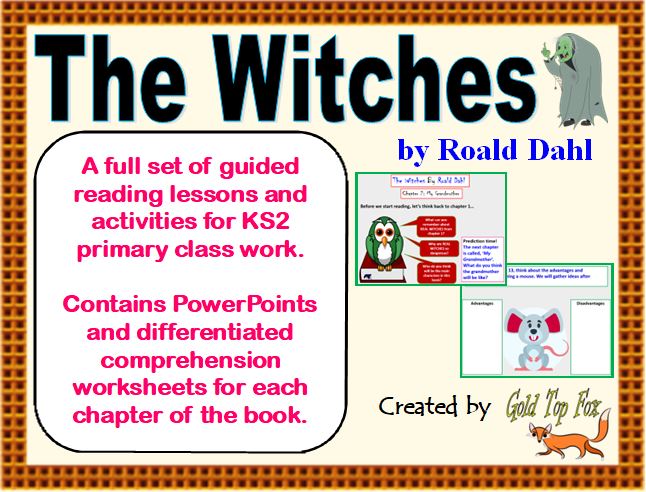 goldtopfox_tes's tweet photo. New #guidedreading activities for the whole of 'The Witches' by Roald Dahl in my
@TPT_Official store.
#edutwitter
#primaryrocks

https://t.co/gTlWWN7n6M https://t.co/Xa6KVqpujh