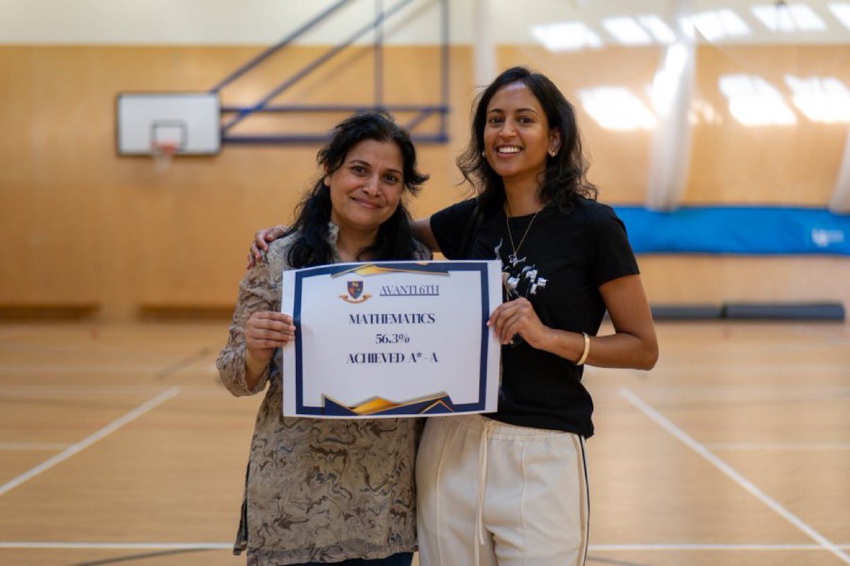 As a school, 36% of our A Level grades this year were A* or A. This is significantly above the national average of 27.6%.

Our Maths department are so proud of their students. 98 students sat A Level Maths and 56.3% achieved an A* or A. #TeamMaths #AlevelResults2024