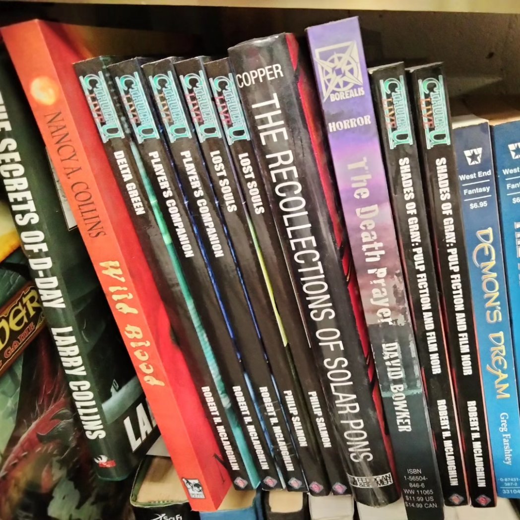 Always stop at local game stores on your way to <a href="/NecronomiConPVD/">NecronomiCon PVD</a> especially ones next to submarine bases!
(You might see a copy of Mortal Coils from Pagan Publishing sitting in the Call of Cthulhu section.)
<a href="/Gamez_Cellar/">Citadel Game Cellar</a> in Groton, Connecticut, USA, opened in 1977!
#seeninthewild