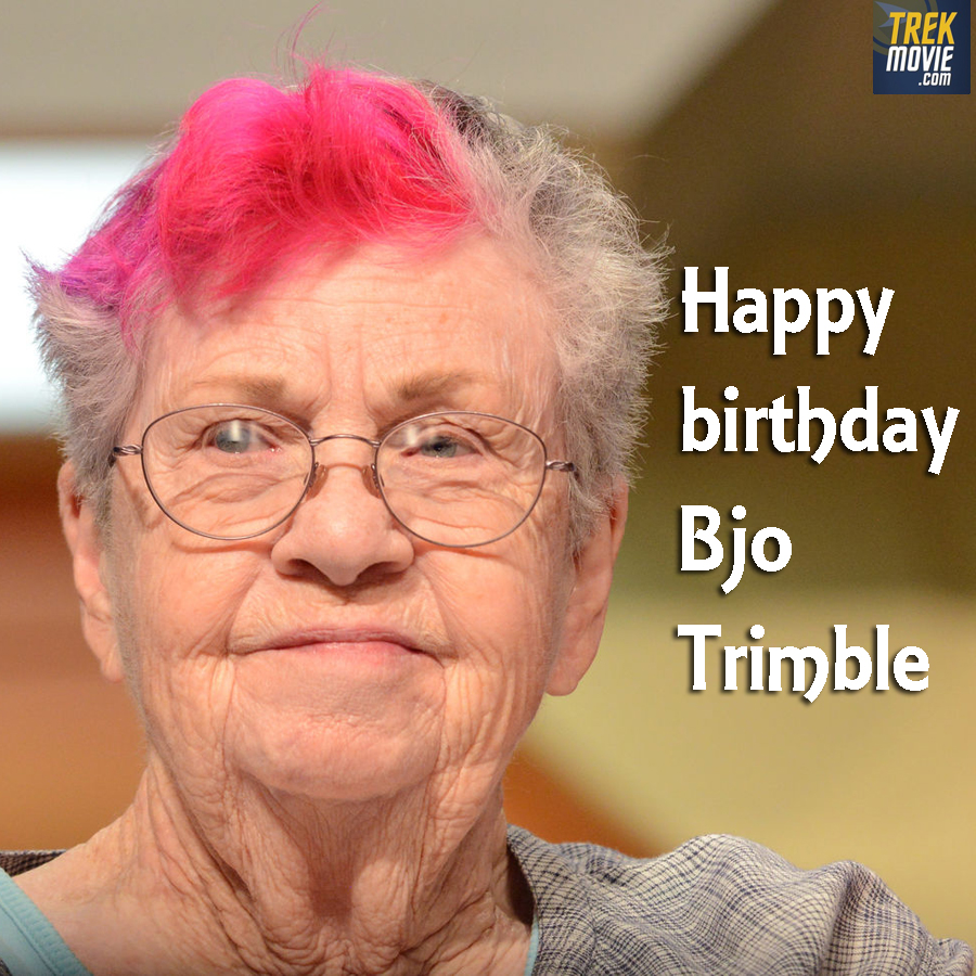 We wish a very happy birthday to Bjo Trimble, one of the leaders behind the letter-writing campaign that got the original #StarTrek a third season, as well as the campaign to make #Enterprise the name of the first space shuttle. #StarTrekConcordance