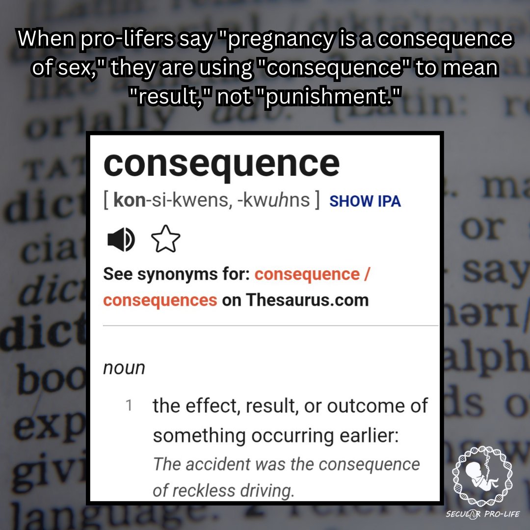 secularprolife's tweet photo. Pro-lifers, get rid of the ambiguity. Just say "pregnancy is the result of sex." #secularprolife https://t.co/hWPBjcfr6Z