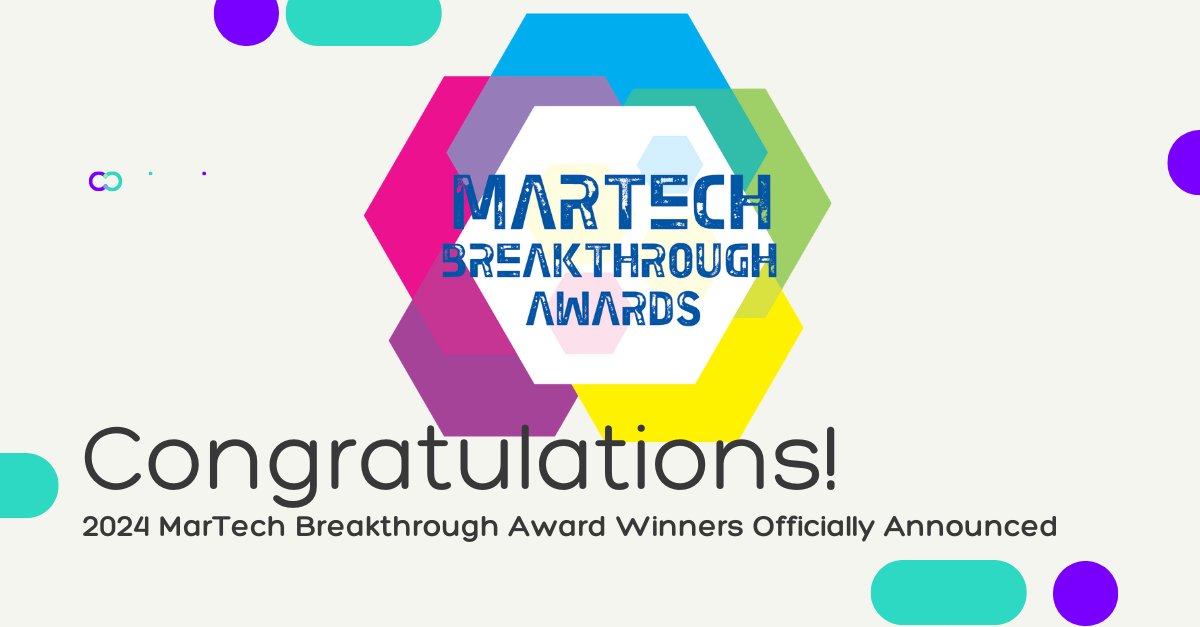 MarTech_Awards's tweet image. 🎉 Congrats to the winners of our 7th annual MarTech Breakthrough Awards program! 🌟 Your breakthrough innovation and dedication are setting new standards in marketing, sales and advertising technology worldwide. 
globenewswire.com/news-release/2…
#martech #adtech #martechbreakthrough