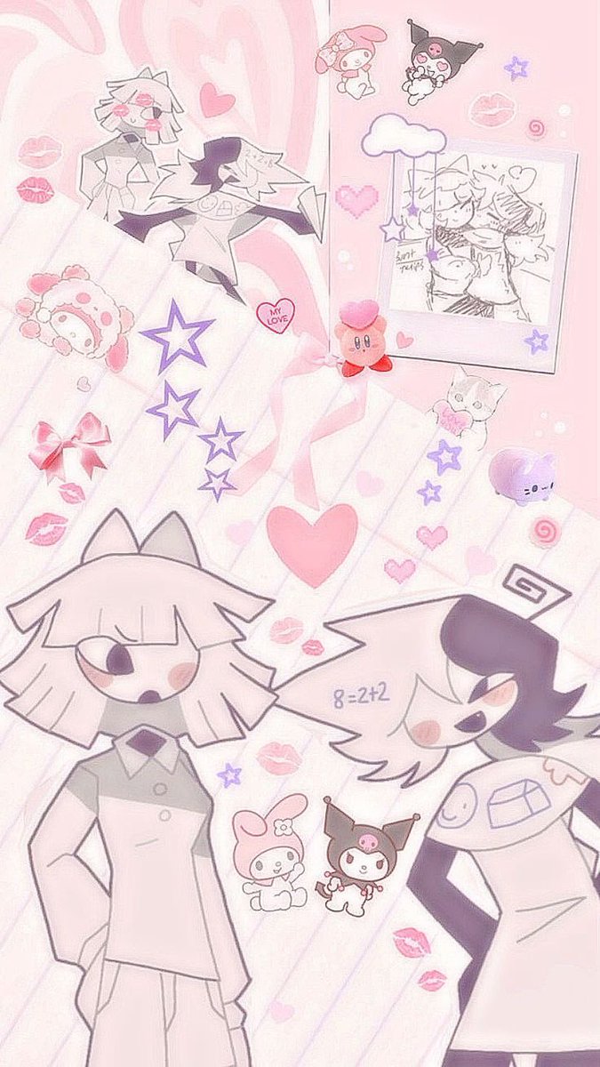 sofkaa0_'s tweet photo. I saw here that the asset is most on zipclaire, so here's another wallpaper from me with they🎀🤍

characters from: @A3DGhost 
#zipclaire #fpe #fundamentalpapereducation https://t.co/GnGwAPTW0F