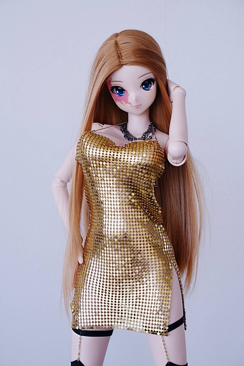 DollRef's tweet photo. 【ヴァリアントさん】
kinori(@kinokinorinrin)さんのドレス。
キラキラです🌟
#smartdollValiant
#smartdoll #スマートドール #うちのこかわいい https://t.co/PqRVjU5oig