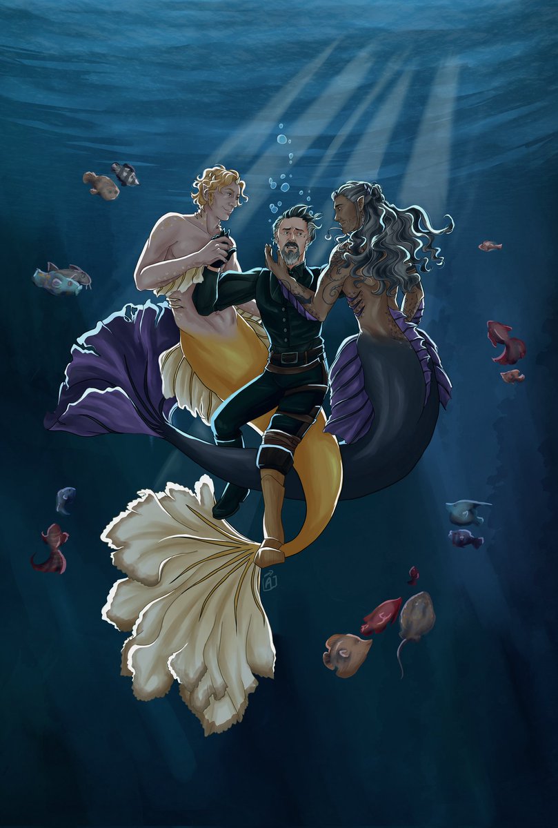 My piece for <a href="/steddyhandszine/">Even Keel: A Steddyhands Zine</a> 🔥
Izzy's gravy basket surely looks like this, along with thalassan versions of Ed and Stede. ❤️