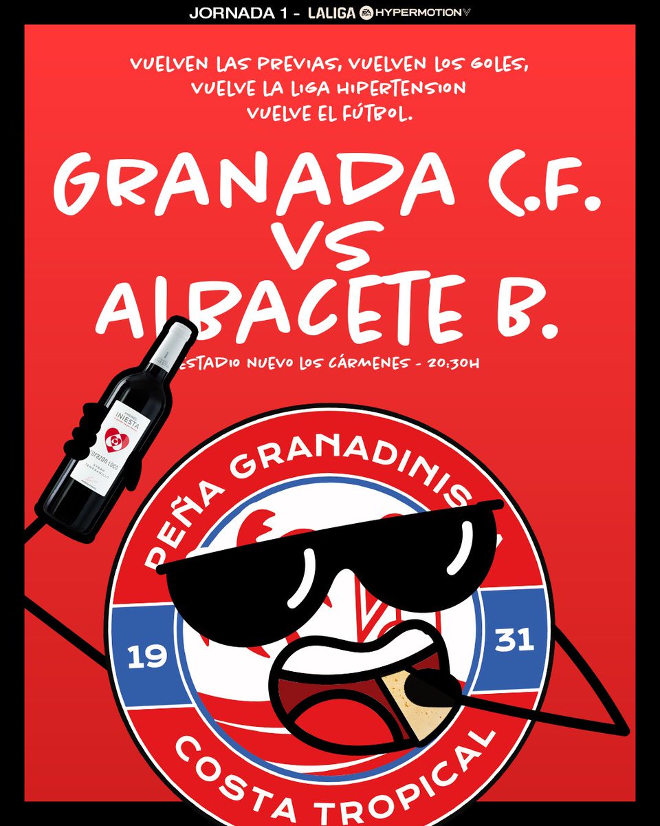 pgcostatropical's tweet photo. Hoy pisamos nosotros la uva, hoy es #Matchday. ❤️🤍❤️🤍

@GranadaCF
@AlbaceteBPSAD https://t.co/oAAPOwqEaz