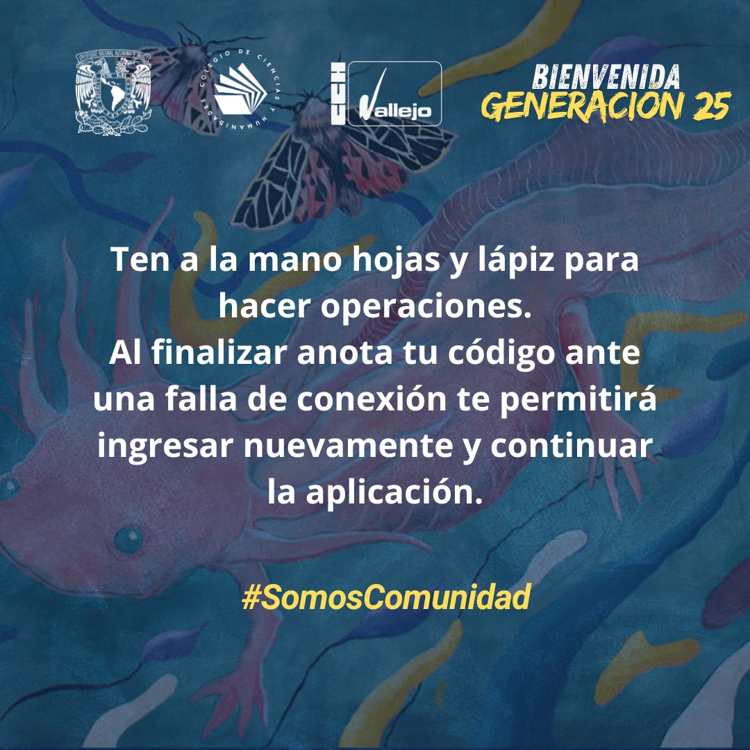 CCHVallejo_Ofi's tweet photo. Continúa tu proceso de inscripción #Generación25
#QueNoSeTePase realizar el Examen Diagnostico de Conocimientos al Ingreso, #EDCI.
Debes realizarlo en: https://t.co/W5UOIBZ4OT
Realízalo desde una computadora. Ten a la mano hojas y lápiz para hacer operaciones. https://t.co/zlMrYDmFGz