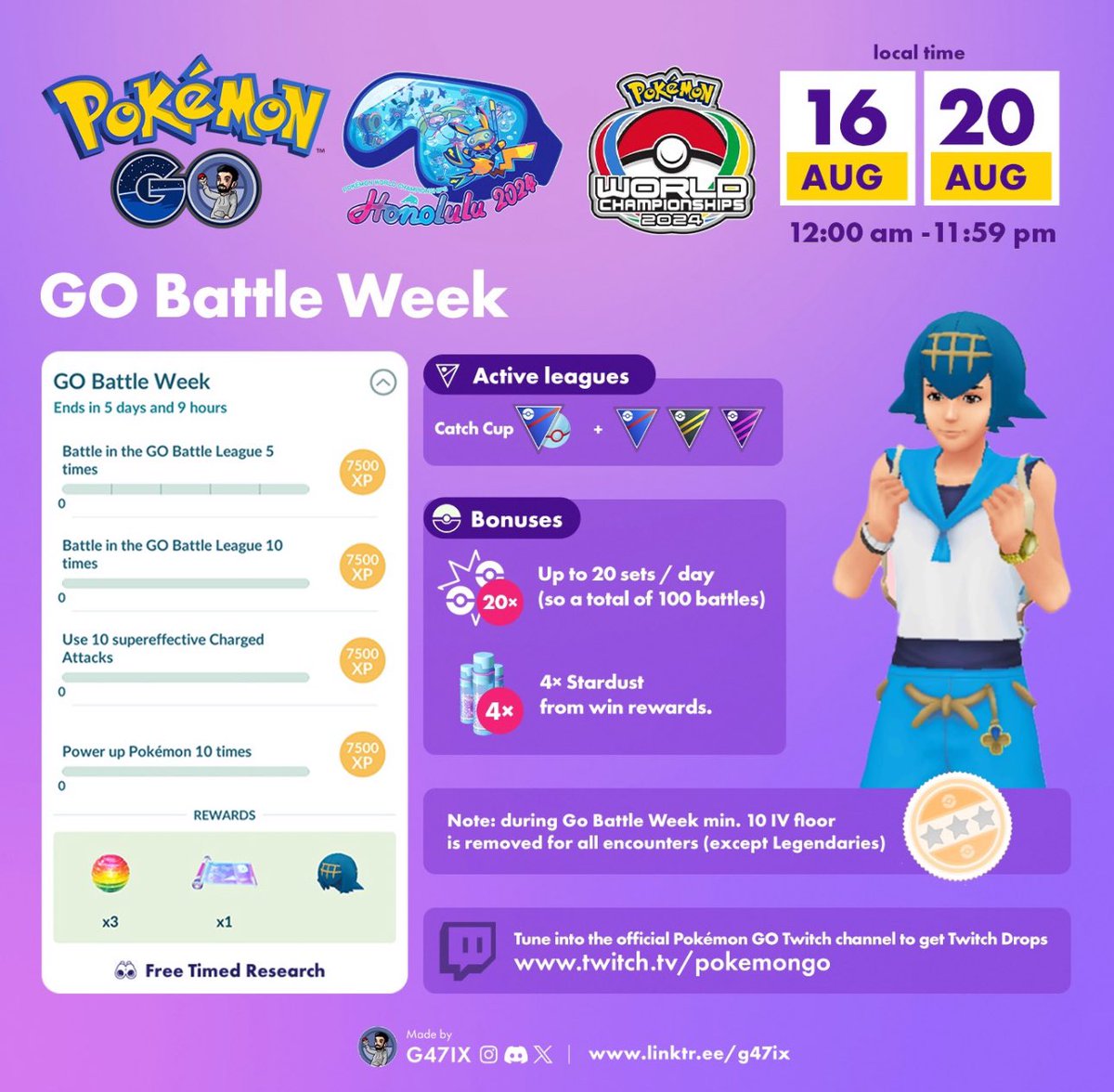 shinyhundopg's tweet photo. It will start soon😎
.
.
.
#gobattle #pokemongobattle #pokemon_go #pokemongoaustralia #pokemon #pokémon #pokemongoapp https://t.co/UA5kG38rEA