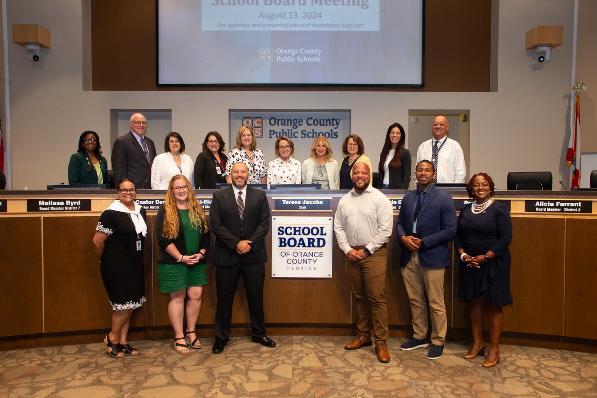 I want to congratulate and thank our new OCPS administrators. Your dedication to student success is what helps set us apart. I'm excited to see the amazing things you will accomplish this year.  #ocps
