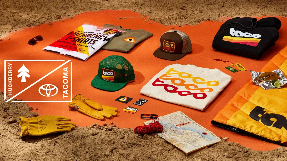 discautoparts's tweet photo. This Huckberry x Toyota Tacoma collection is the coolest collab we've seen yet https://t.co/KHz5QItid2 https://t.co/jDZjq2xt7t
