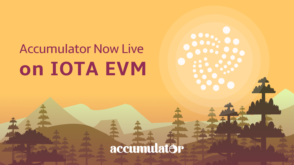 To all our new followers: Welcome to #Accumulator! ✨🌰 The smartest way to maximize your crypto earnings through yield aggregation. 

Start your DeFi journey with us and unlock the potential of your assets today. 

🔗accumulator.finance

#Accumulator #DeFi #Crypto #iotaevm