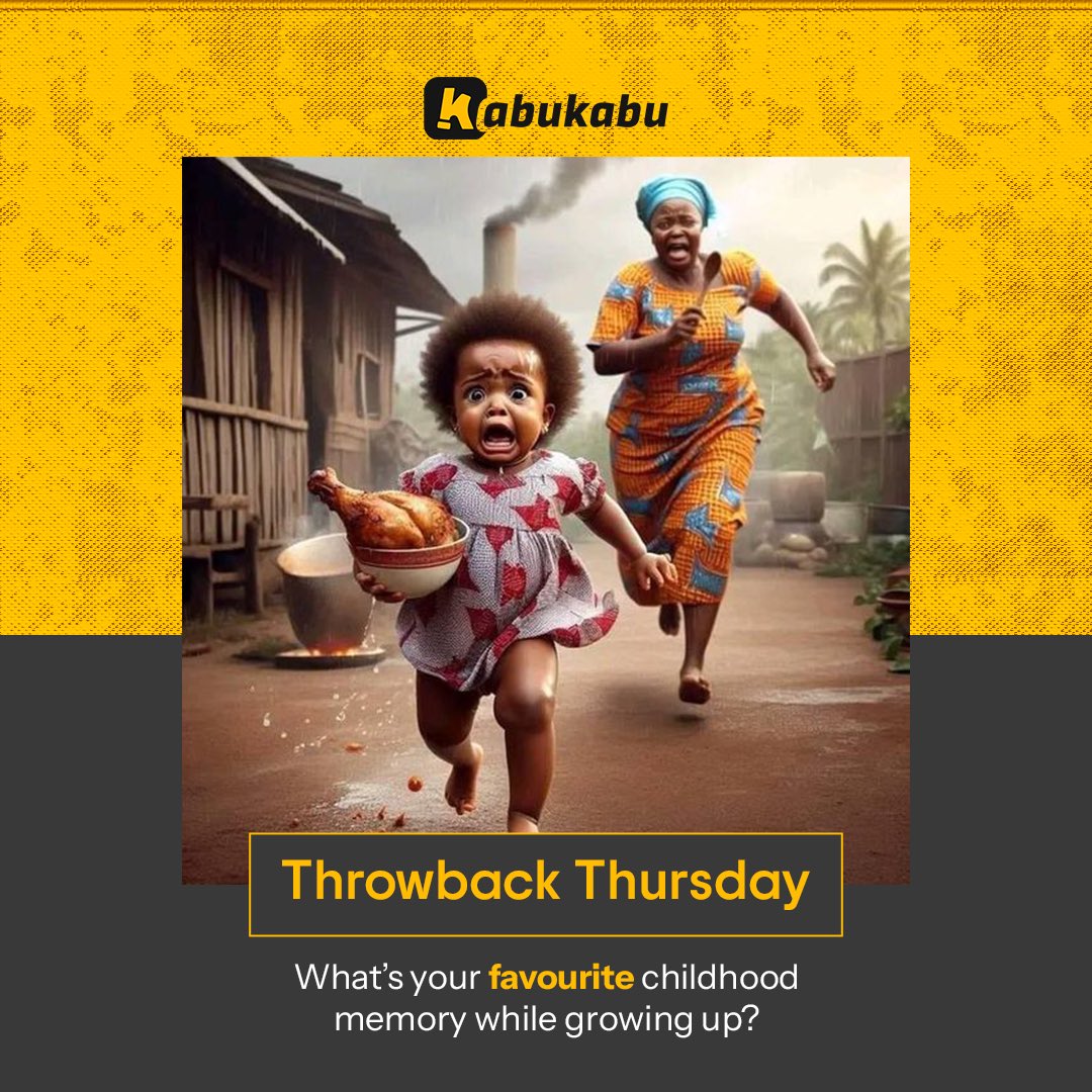 kabukabuhq's tweet photo. It’s #tbt what was your favorite childhood memory while growing up?
#getkabukabu #saferide #trendingrides
#trending #viral #riderapp #driverapp #niajarides
#bestrides #niaja #nigeria #kabukabu #kabukabuapp https://t.co/76T0LoH3dV