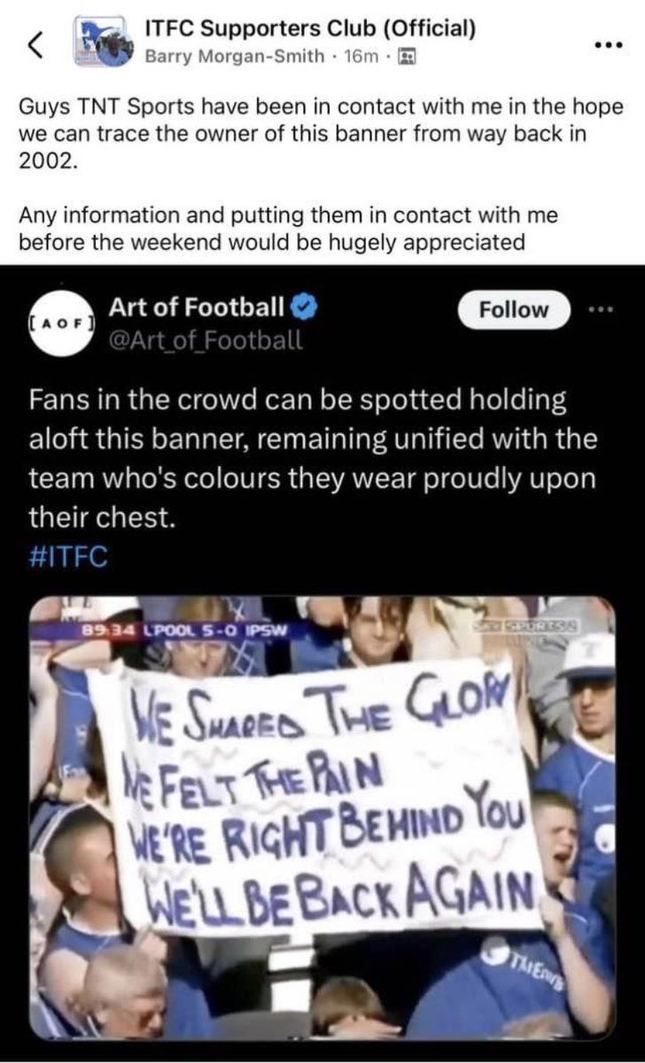 IPSWICH TOWN FANS tweet media