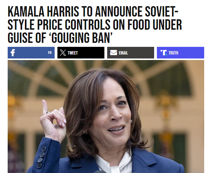 JoelWBerry's tweet photo. This is the same path Hugo Chavez took in Venezuela. This will make food shortages worse and make prices go up. For the love of your neighbor, pray this woman doesn't get elected. https://t.co/HecSn8f37l