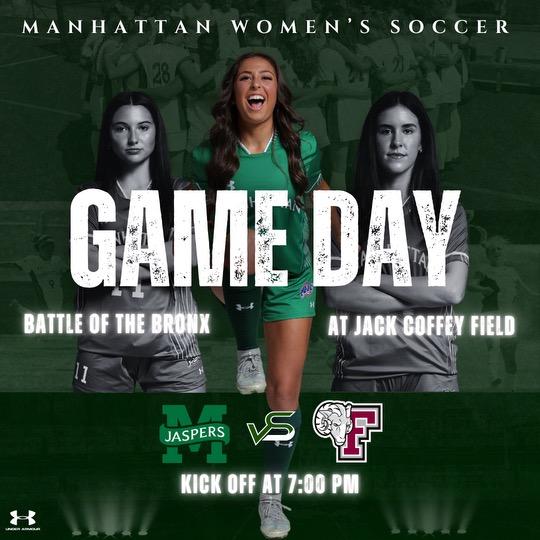 GoJaspers's tweet image. All eyes on #BattleofTheBronx tonight. Kick-off at 7 p.m. from Jack Coffey Field, streamed live on ESPN+. See you there Jasper fans! @JaspersWSOC