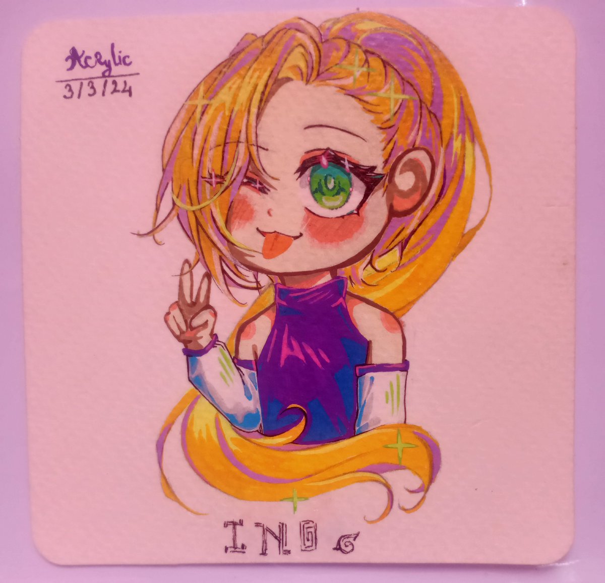 I have a picture of Ino. And that is my art, the brightness of 2 photos is different. So I find it very interesting =)))
#Ino #Yamanaka_Ino #山中いの