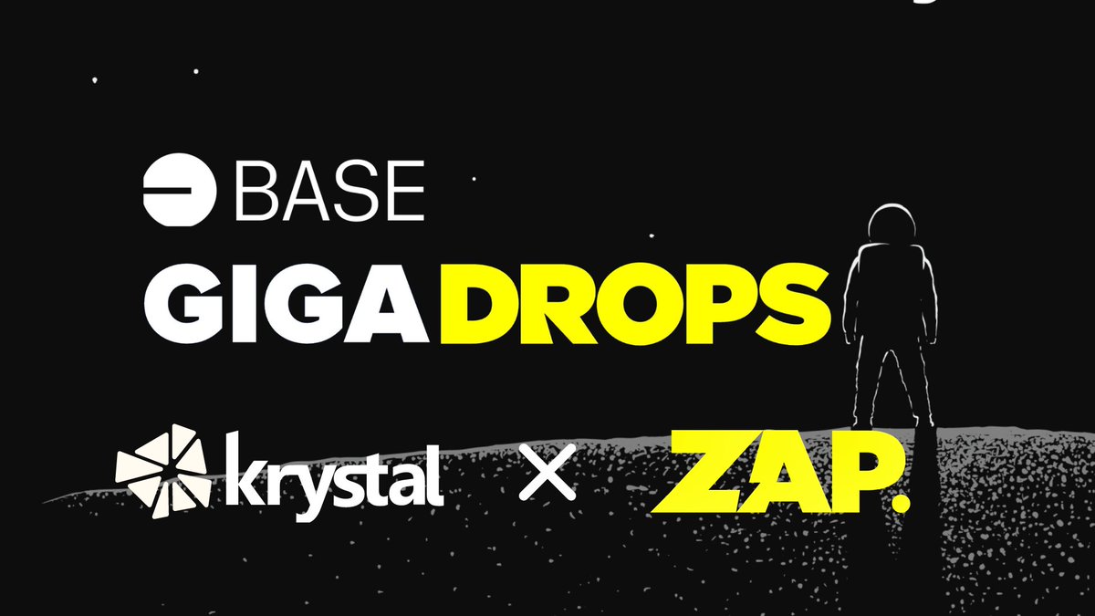 KrystalDeFi's tweet photo. ATTENTION @BASE & KRYSTAL FAM! 🌟

The @zaponchain Base Gigadrops Campaign is about to BLOW UP! 🔥

Starting TODAY you can join a 6-week adventure with missions that'll make your wallet go BRRRR! 💰

Total Partners Pool: Over $200,000 USD (including 120M Krystal Points)

Earn XP & Level Up: Complete missions, level up, and watch those rewards skyrocket! 🎯

Get ready to DOMINATE, let's make it RAIN! 💧

START NOW 👉 https://t.co/bobli13yWY

#Krystal #Base #DeFi #CryptoRewards